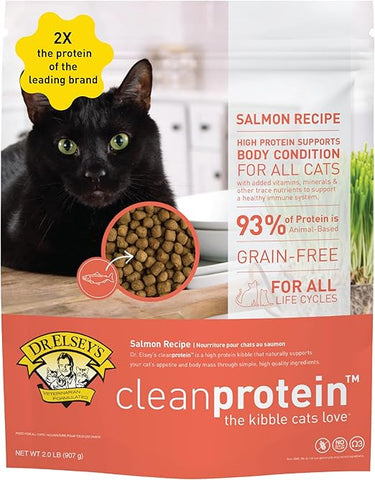 Dr. Elsey'S Cleanprotein Salmon Formula Dry Cat Food, 2 Pound (Pack of 1)