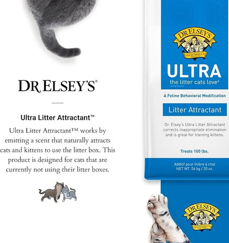 Dr. Elsey's Litter Box Attractant - Ultra Litter Attractant - 20 oz Pouch - Feline Behavior Modification & Training Tool