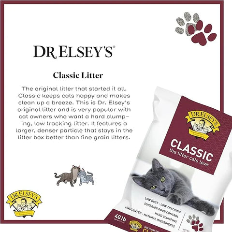 Precious Cat Classic Premium Clumping Cat Litter, 40 lb Bag
