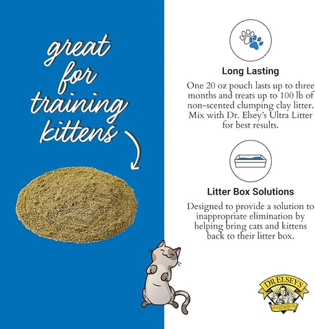Dr. Elsey's Litter Box Attractant - Ultra Litter Attractant - 20 oz Pouch - Feline Behavior Modification & Training Tool
